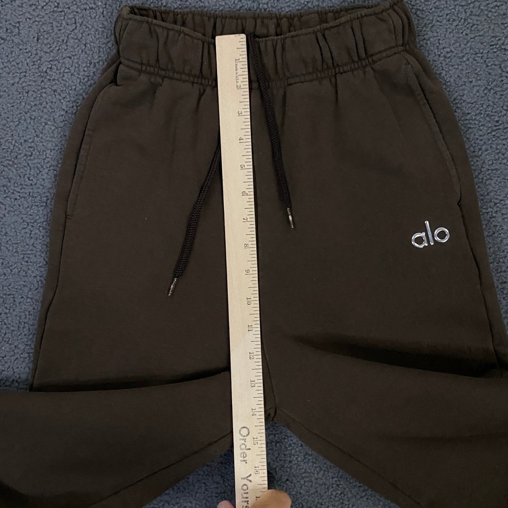 ALO Yoga Accolade Sweatsuit Womens Medium/XS Espresso Brown Hoodie Pants Set - Picture 13 of 15